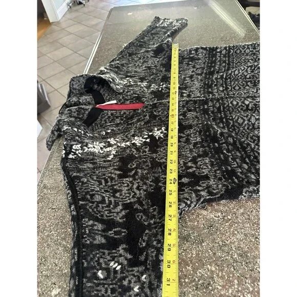 Free People whimsical Womens S over sized Black Gray Lace Pull Over Hoodie - Picture 4 of 10